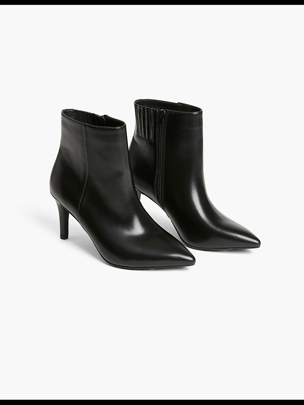 Lane Bryant Dream Cloud - Faux Leather Pointed Toe Stiletto Bootie